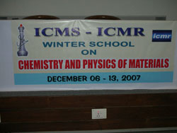 ICMR-JNCASR Winter School